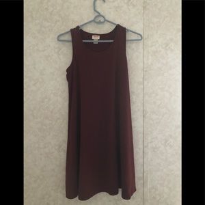 Target Mossimo Supply Co. Burgundy A-Line Dress